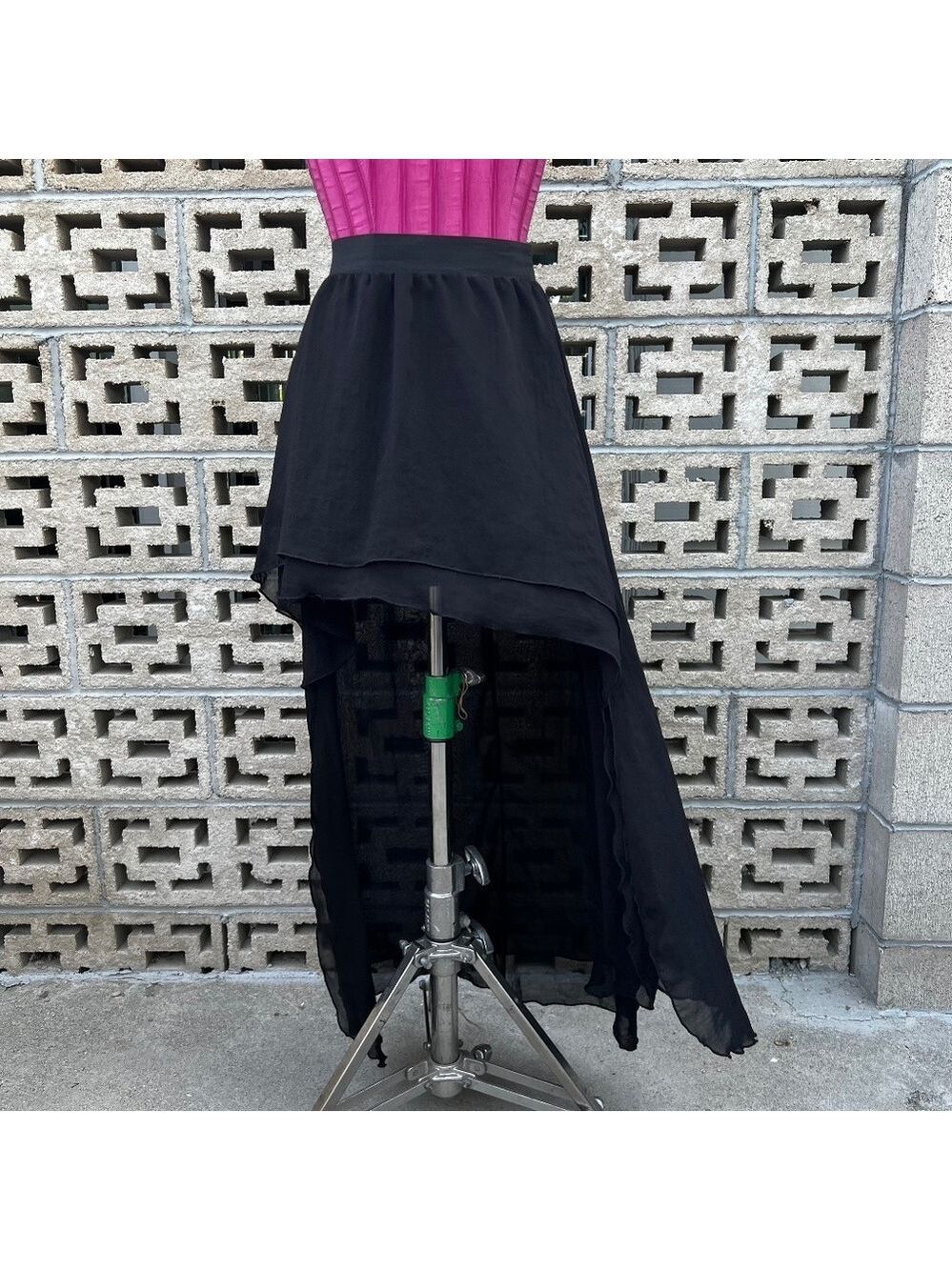 Arden B Black High Low Skirt Size Medium Vintage